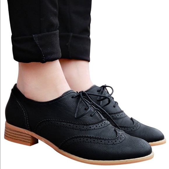 Shoes - NEW Wingtip PU & Leather Brogue Oxfords